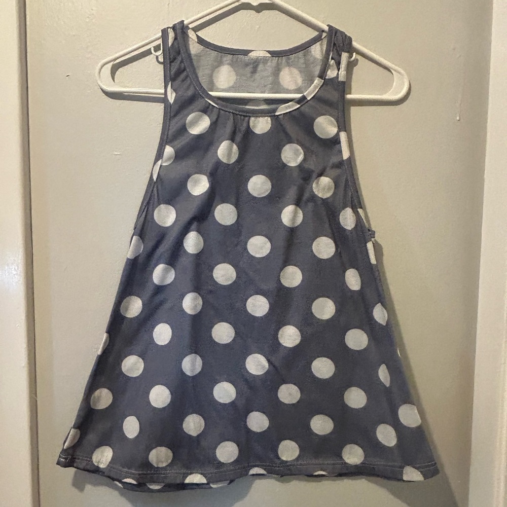 Polka Dot Sleeveless Top